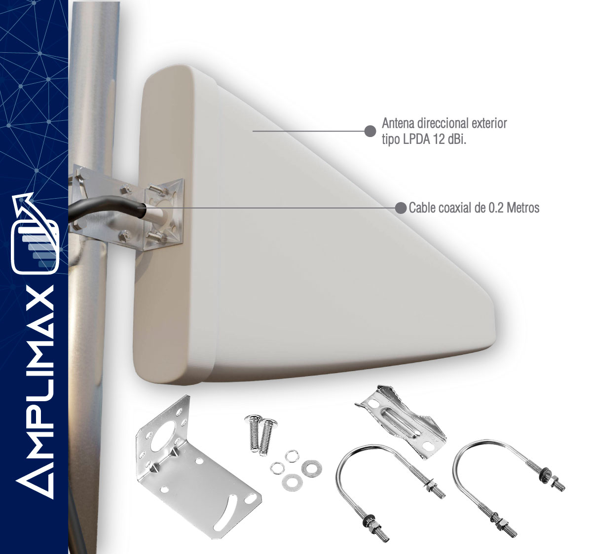 Compre Antena Wifi Externa 10-12dbi Antena Omni-direccional SMA